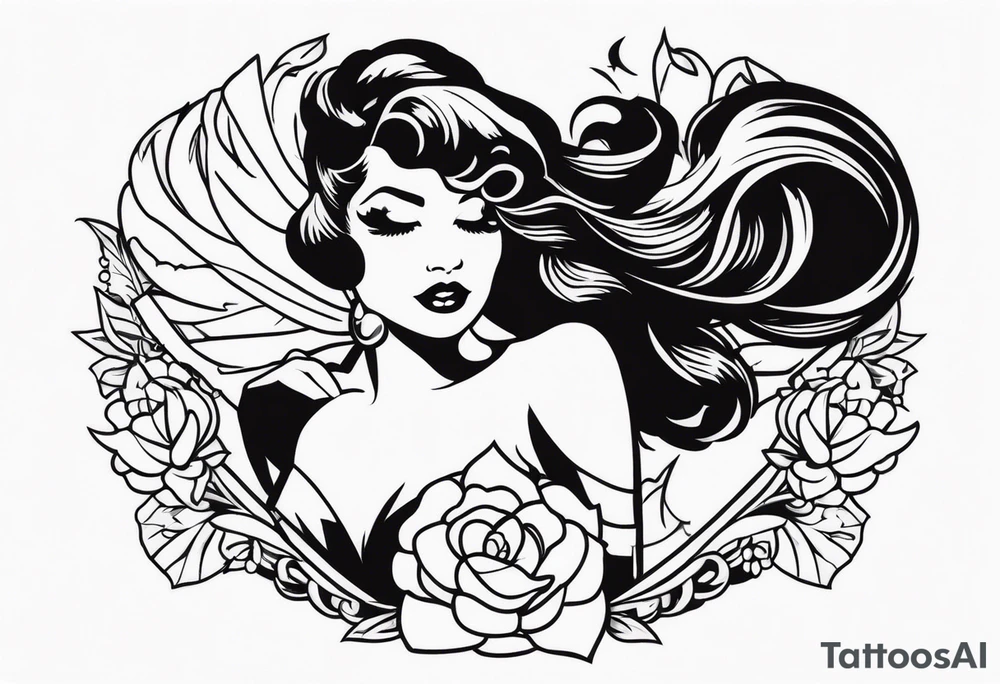 pinup tattoo idea