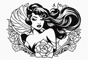 pinup tattoo idea