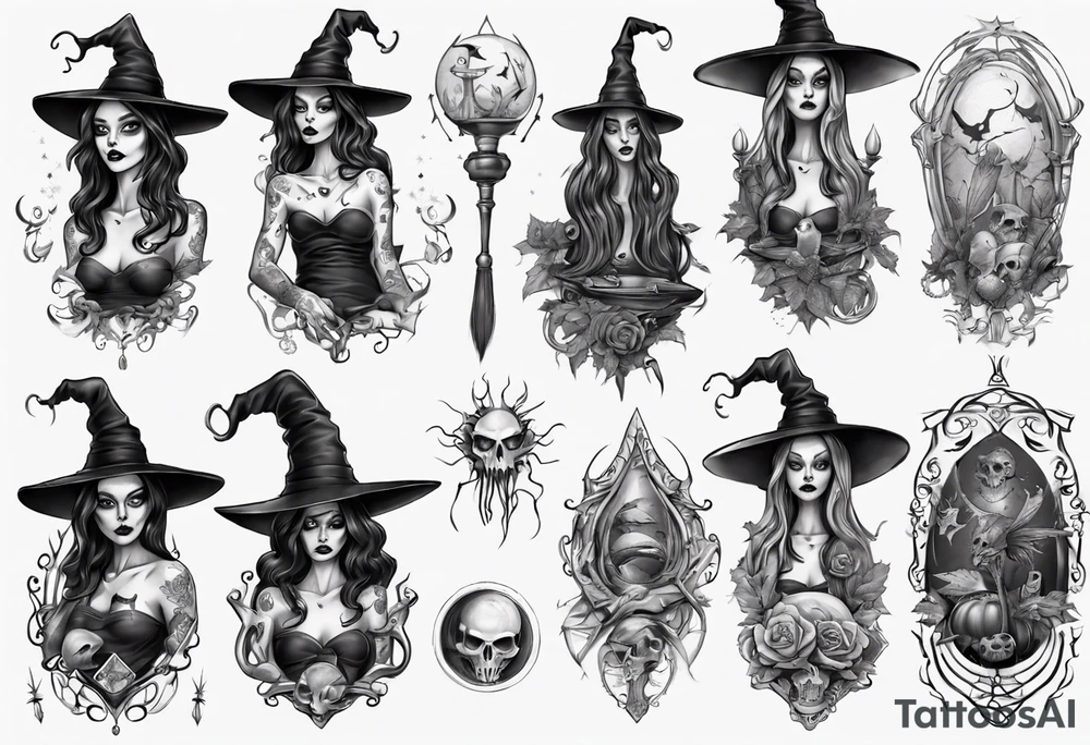 witch tattoo idea