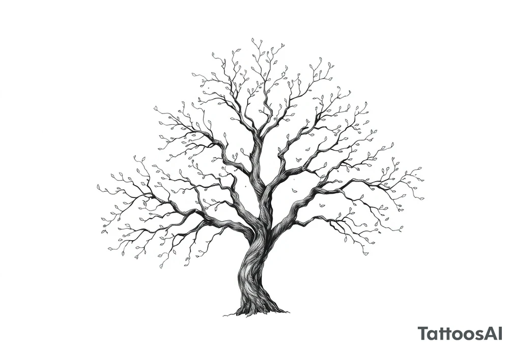 Bäume aus schattierungen tattoo idea