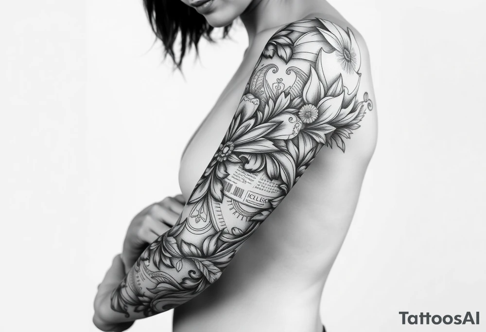 Newspaper style tattoo idea