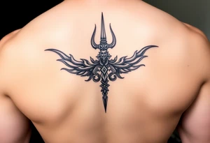 Lord Shiva trishul tattoo idea