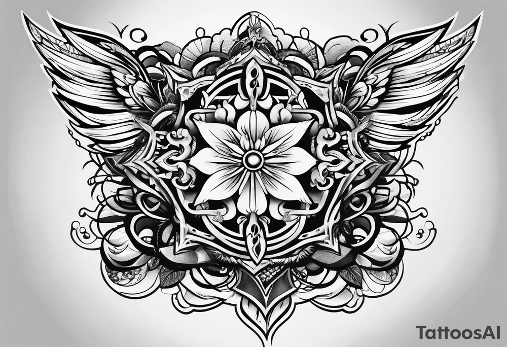 Patch work random tattoo idea