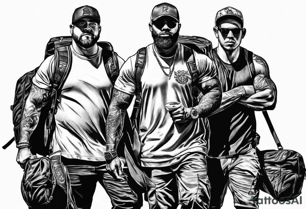 Rucking, brotherhood, shadows, fitness, GrowRuck tattoo idea