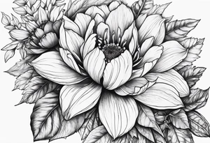 Flowers on the veins tattoo idea