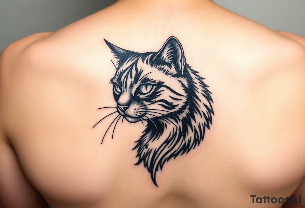 Black Cat tattoo idea
