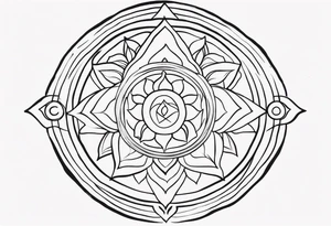 Radiant Chakra Symbols tattoo idea