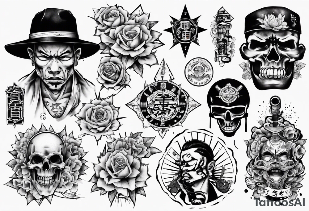 gangsta tattoo idea
