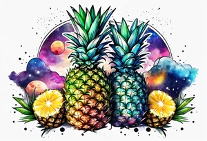 Animals, amsterdam, pineapples, space, galaxy, canal tattoo idea