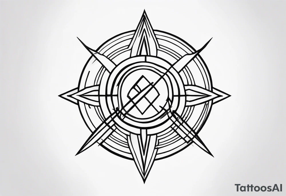 Cyber sigilism tattoo idea