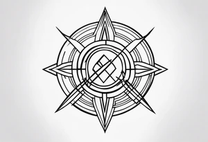 Cyber sigilism tattoo idea