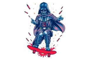 MEMORY TATTOO
blue and red Darth Vader skateboarding outdoors, bullets, heaven, star wars
"Darth Carter"
12/29/88-01/06/24 tattoo idea