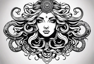 Medusa looking into you tattoo idea