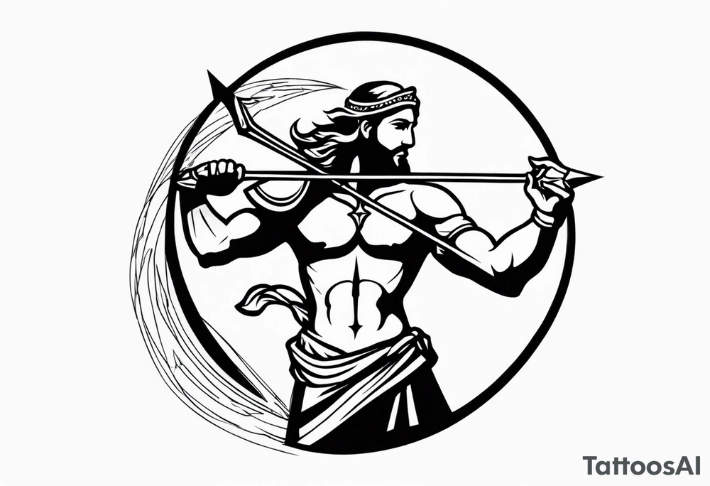 sagittarius, faith, strong, warrior, god, jesus, christ tattoo idea