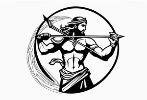 sagittarius, faith, strong, warrior, god, jesus, christ tattoo idea