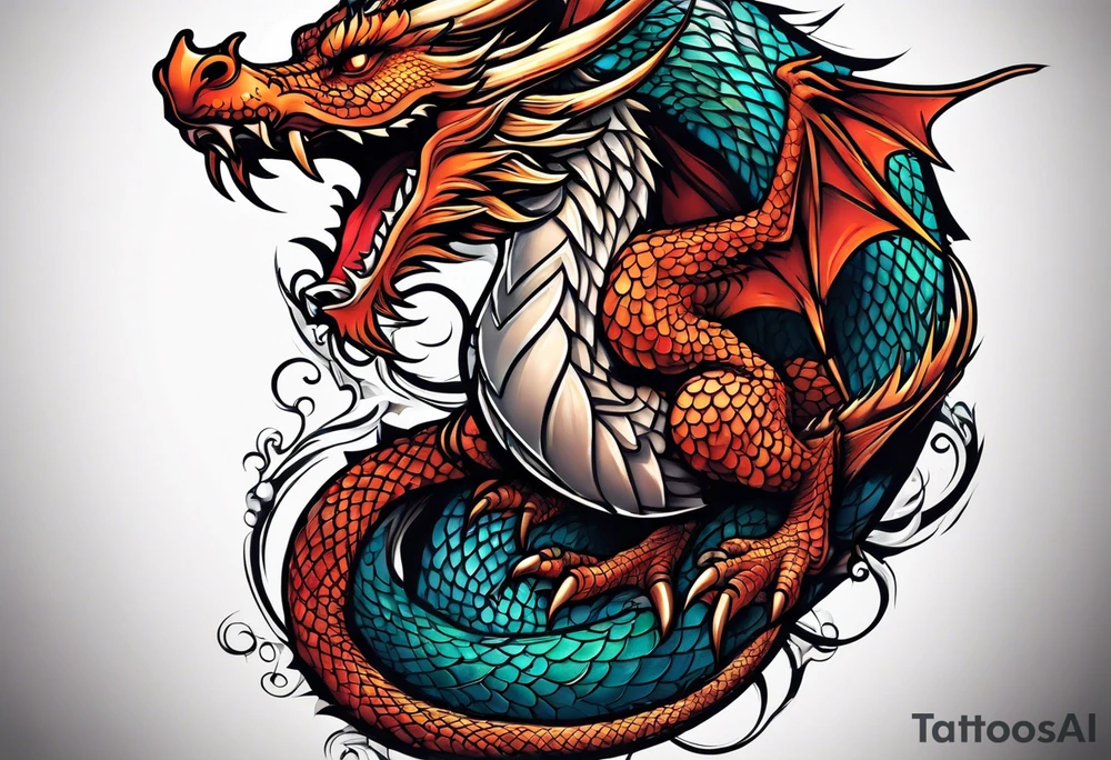 Dragon tattoo idea