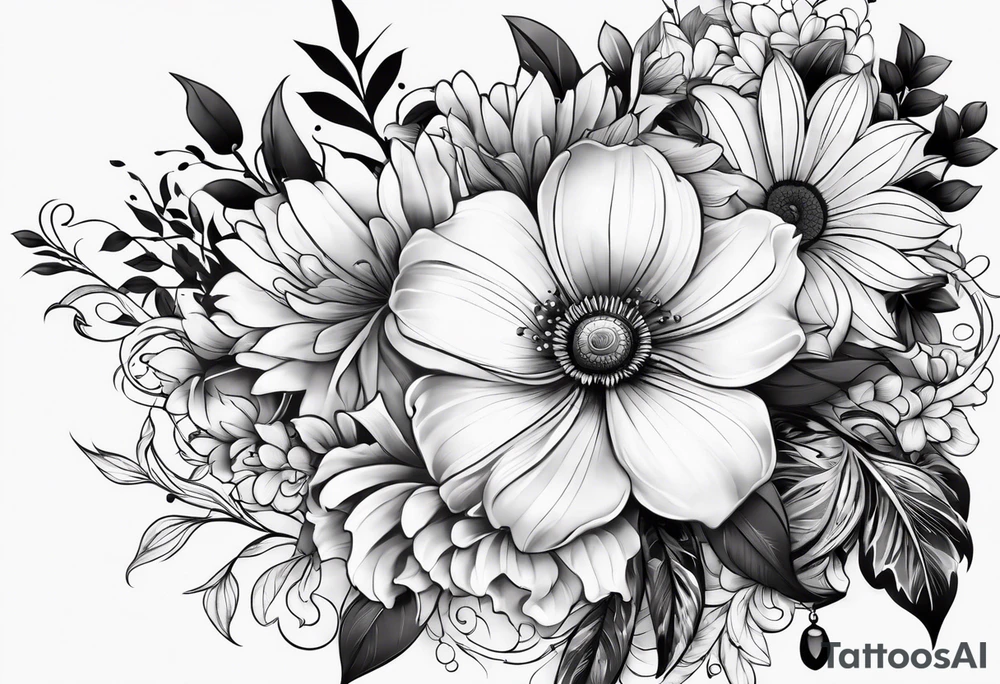 half sleeve with flowers and lace tattoo idea half sleeve with flowers and lace tattoo idea