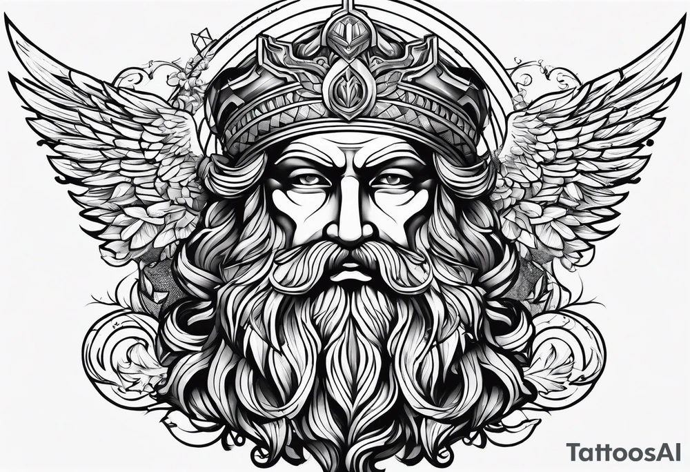 Greek Zeus tattoo idea