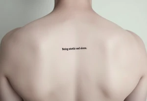 being nostalgic and sad being alone tattoo idea