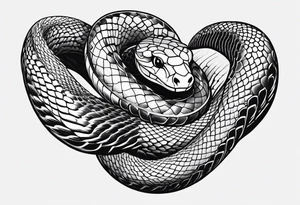 snake wrapped around wrist tattoo idea