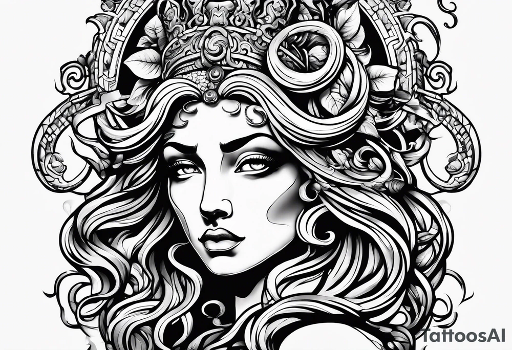 Gorgon Medusa, ancient greece tattoo idea