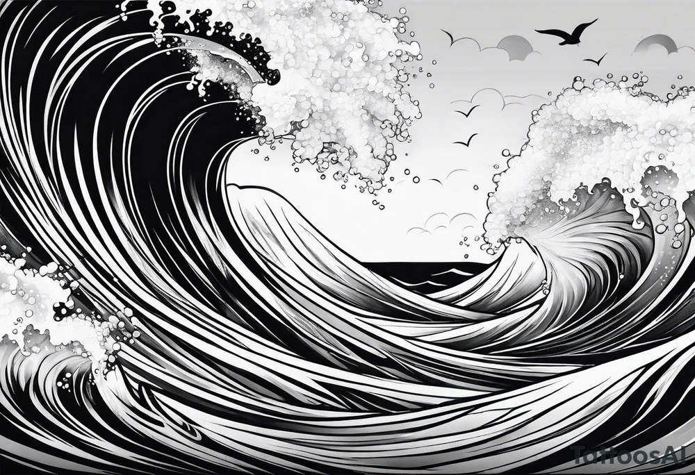Waves tattoo idea