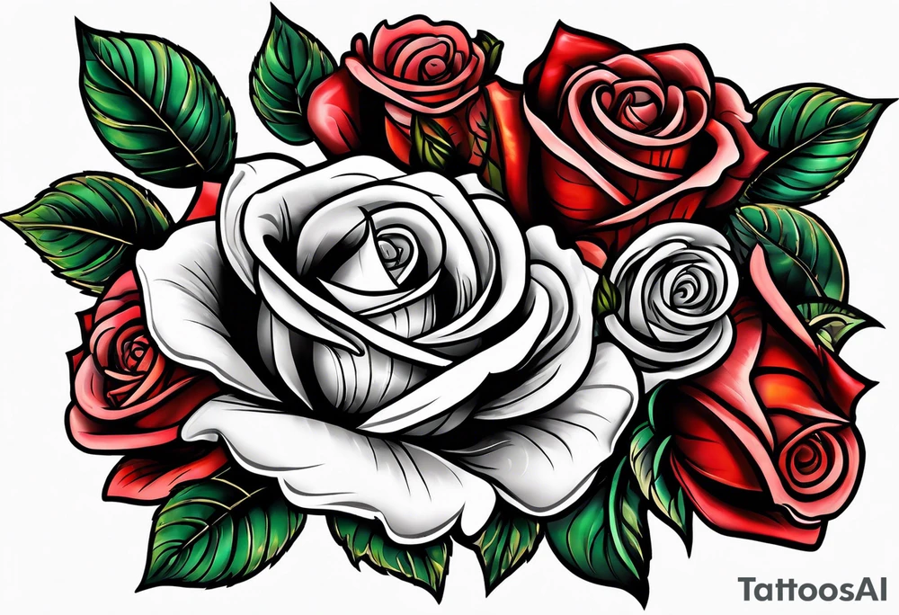 detroit city  , roses , ♍️ tattoo idea