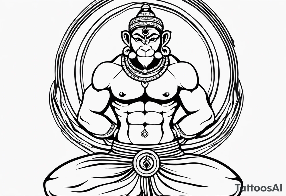 Lord hanuman tattoo idea