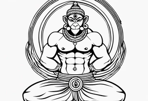 Lord hanuman tattoo idea