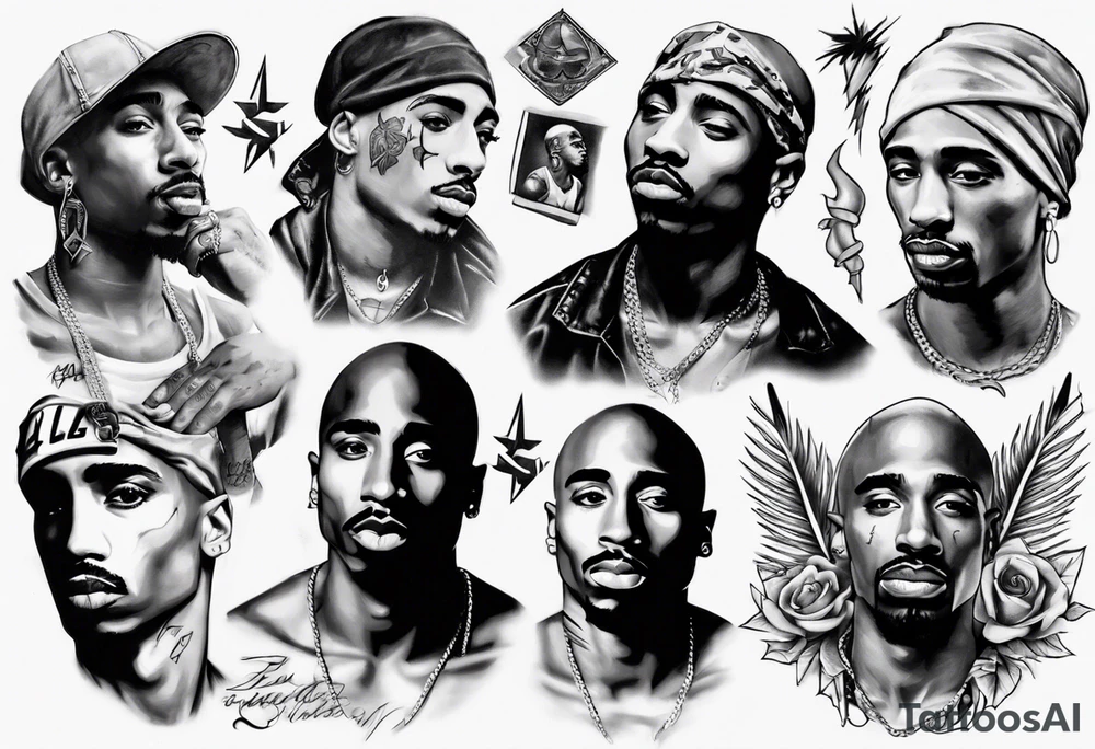 tupac tattoo idea