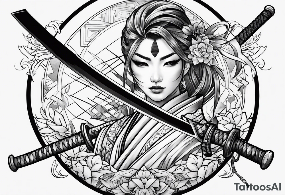 katana tattoo idea
