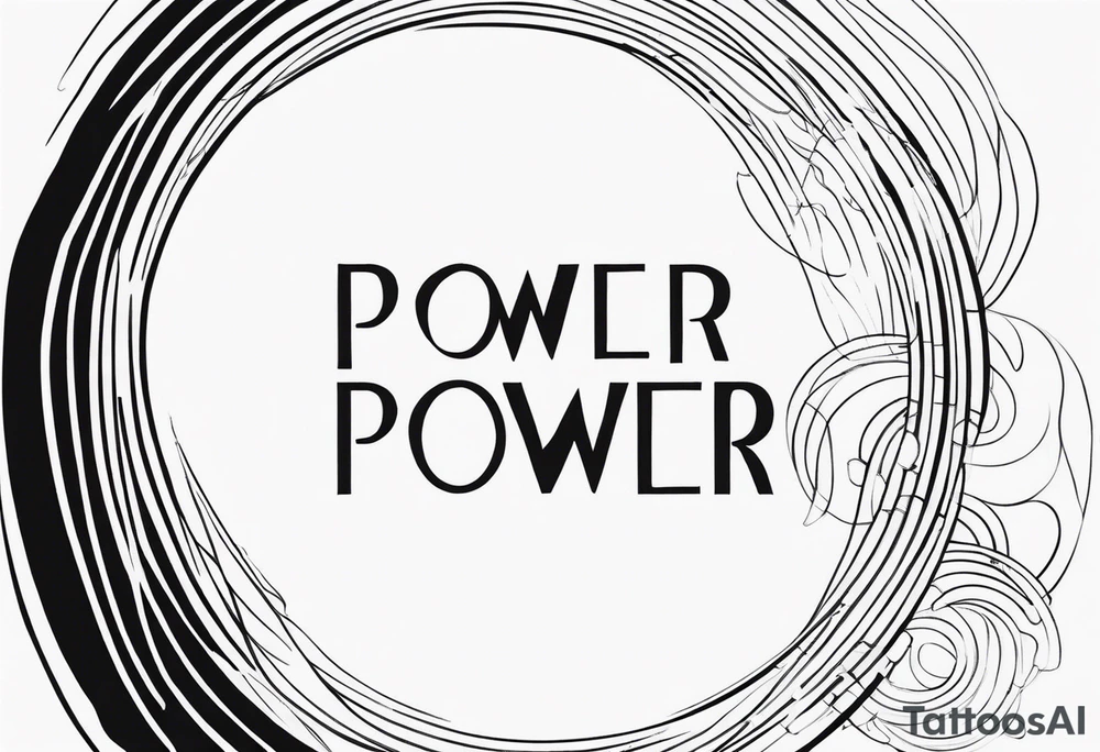 POWER WORD tattoo idea