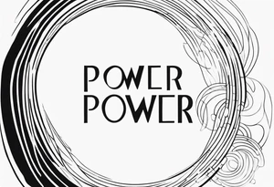 POWER WORD tattoo idea