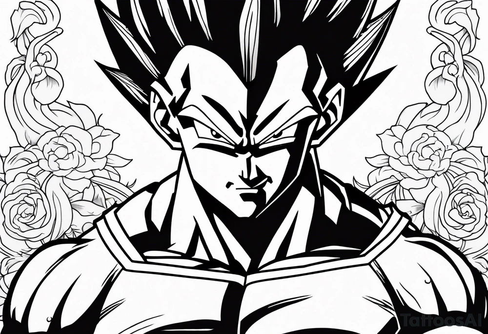 Vegeta tattoo idea