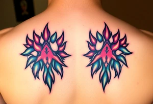 Lion paw prints tattoo idea