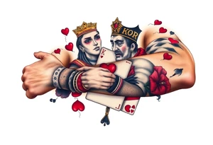poker
king of hearts
love tattoo idea
