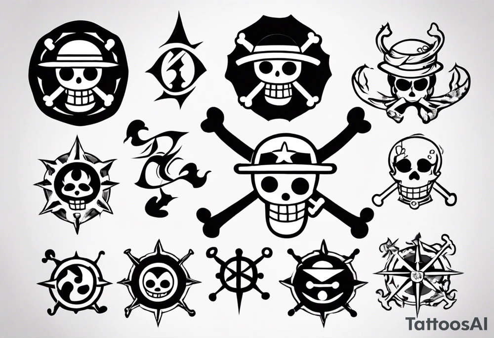 symbol one piece tattoo idea