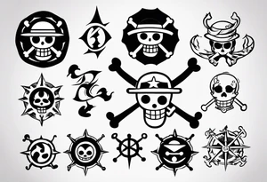 symbol one piece tattoo idea
