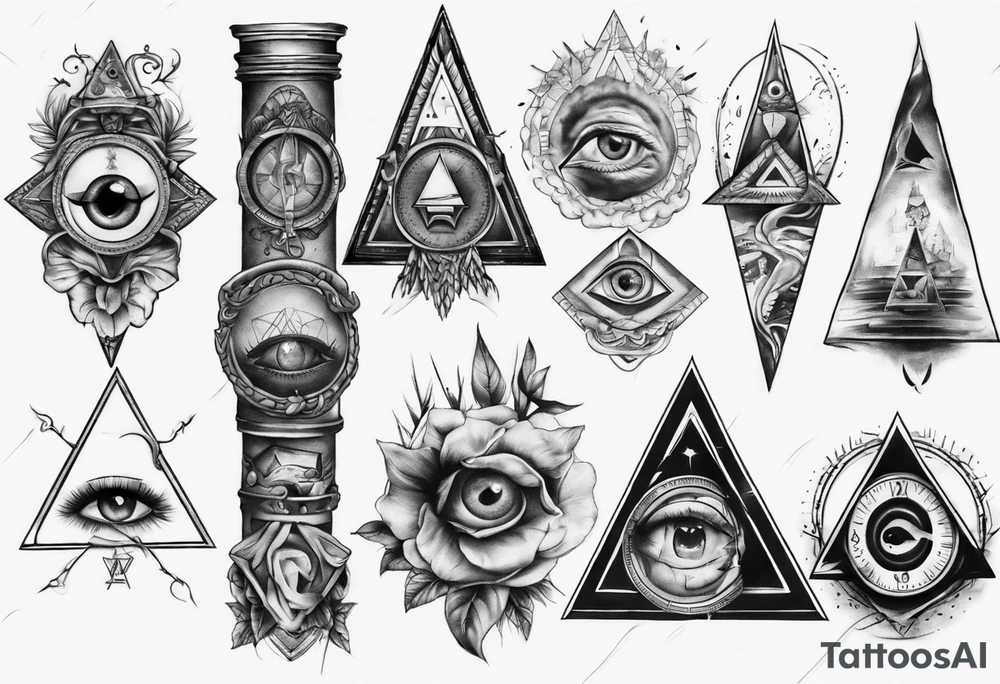 Illuminati
ARM SLEEVE 
REALISTIC tattoo idea