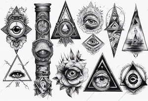 Illuminati
ARM SLEEVE 
REALISTIC tattoo idea