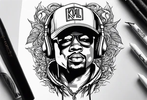 Latto Rapping tattoo idea