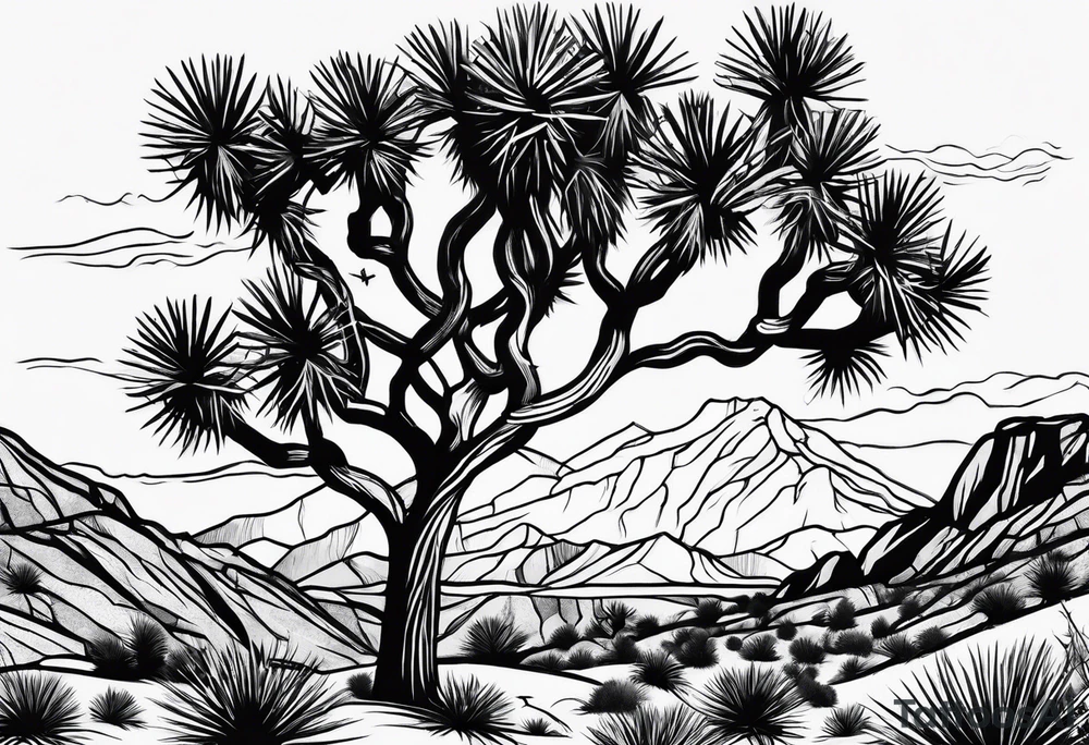 Joshua tree tattoo idea