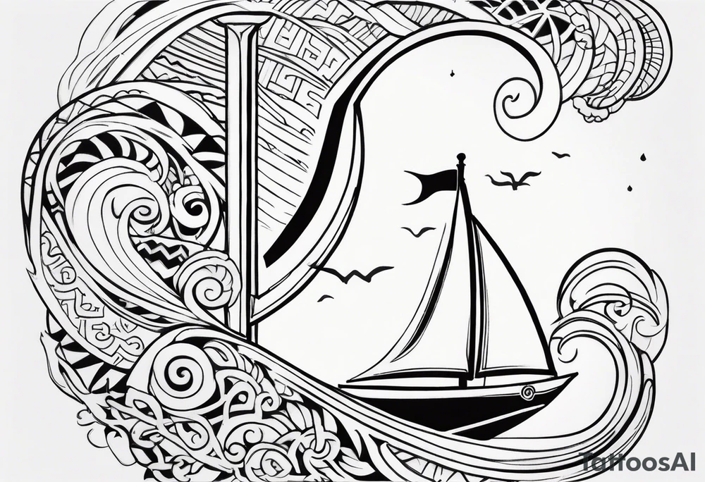 Polynesian maui hook tattoo tattoo idea