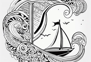Polynesian maui hook tattoo tattoo idea