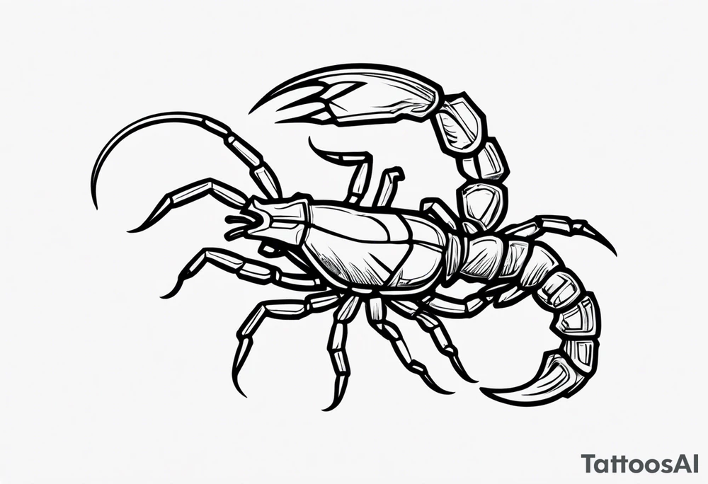 small Julia scorpion tattoo idea