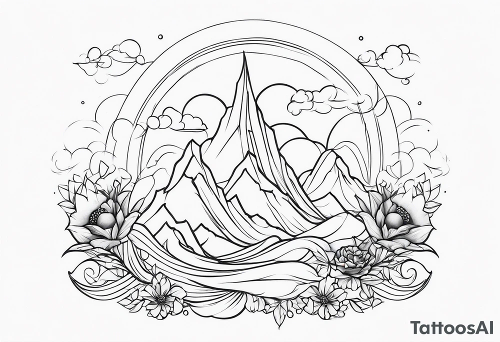 heaven vignette tattoo idea