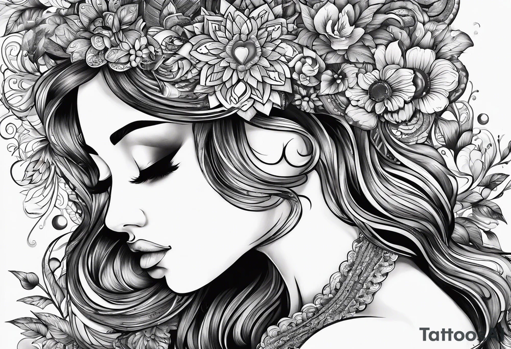 In spite of ourselves we’ll end up sitting on a rainbow, with big ol hearts dancing in our eyes tattoo idea