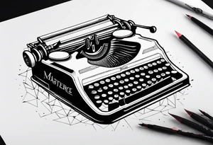 “No Matter What” typewriter script tattoo idea