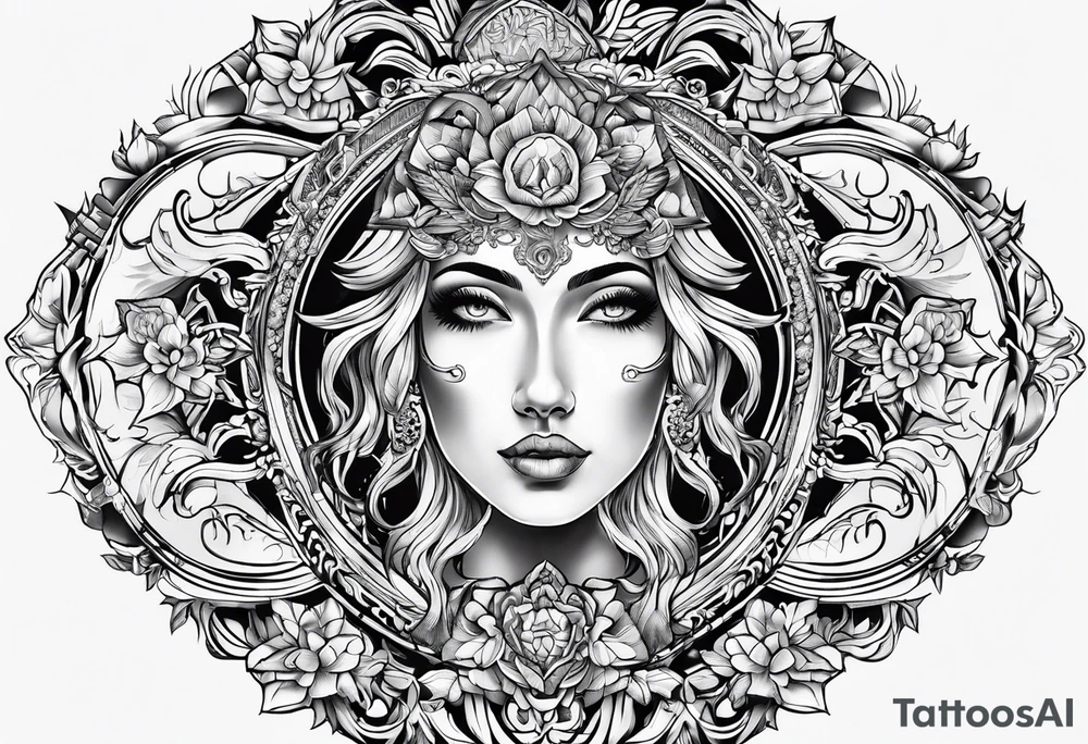 mirror tattoo idea