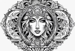 mirror tattoo idea